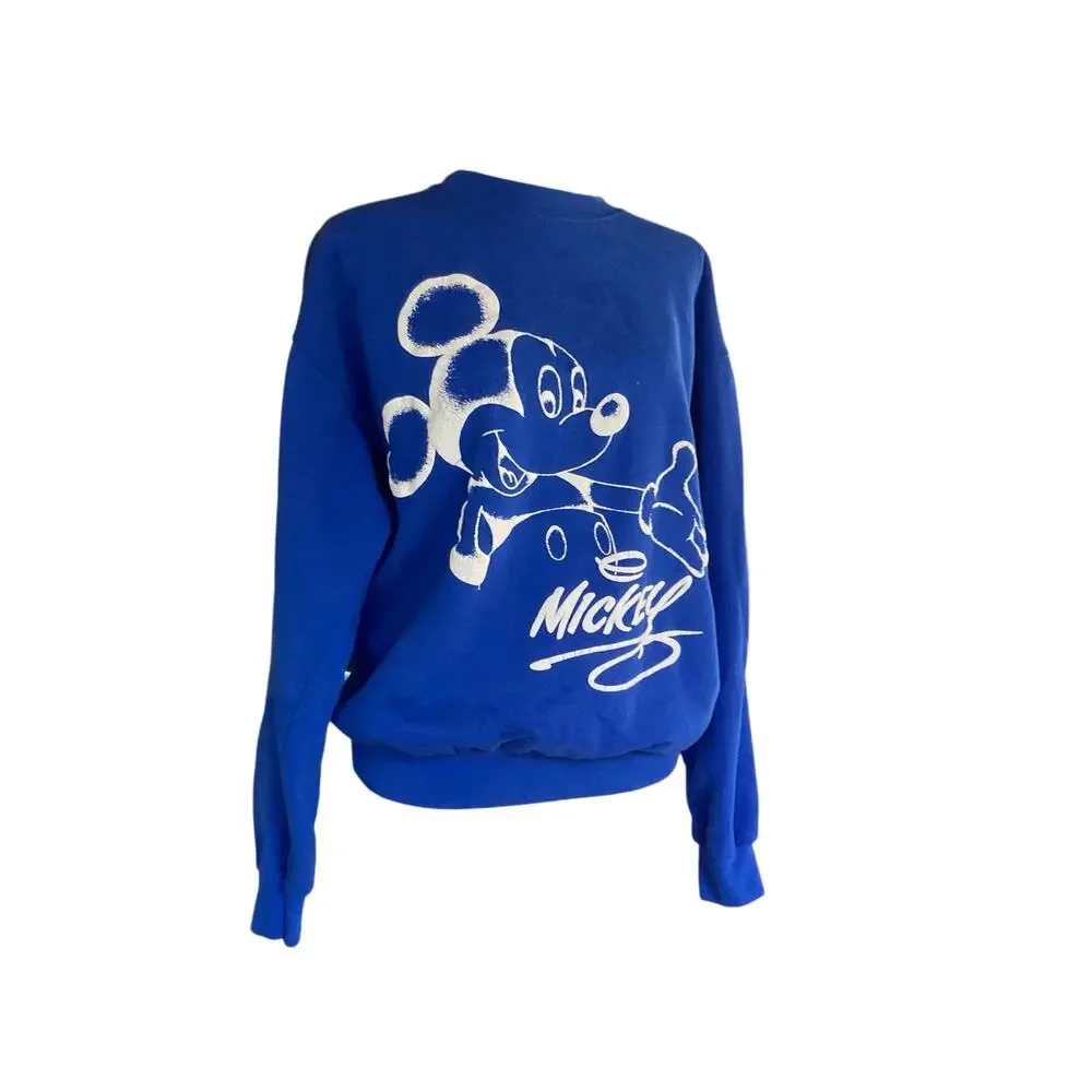 Vintage 90s Disney Mickey Mouse Sweatshirt Large - Picture 4 of 16